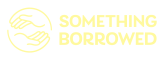Something Borrowed Logo and text in yellow
